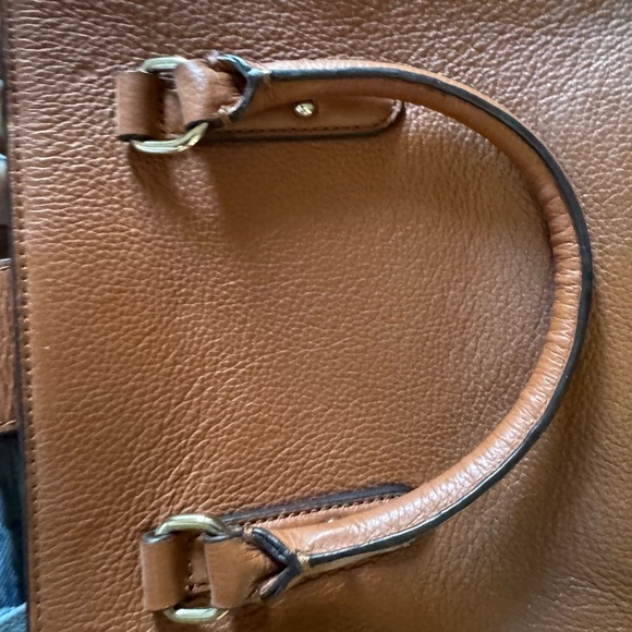 Kate Spade Tan Leather Satchel with Tassel - Picture 6 of 7
